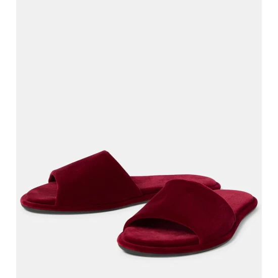The Row Canal Velvet Slides - Image 4