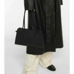 The Row Margaux Medium Leather Shoulder Bag