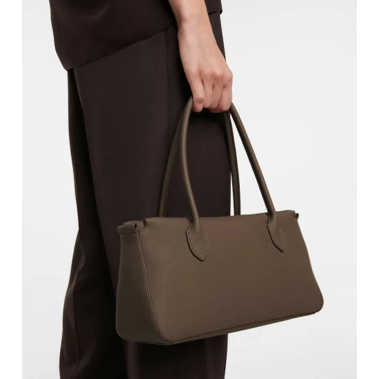 The Row E/W Leather Shoulder Bag