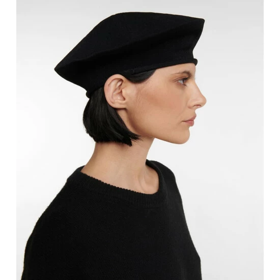 The Row Garion Crêpe Beret