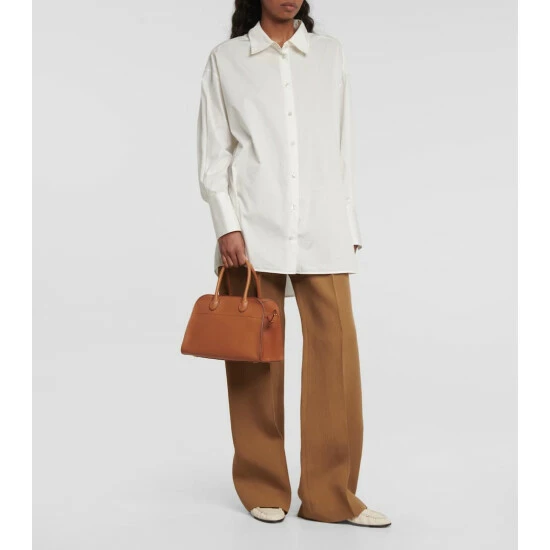 The Row Margaux Leather Tote Bag - Image 4