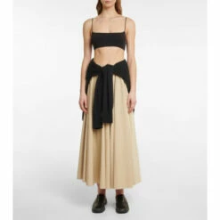 The Row Sunset Gathered Midi Skirt