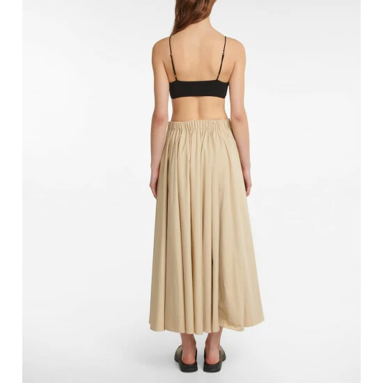 The Row Sunset Gathered Midi Skirt - Image 2