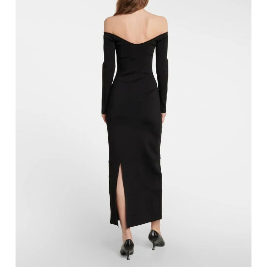 The Row Teresina Off-the-shoulder Jersey Midi Dress - Image 2
