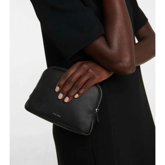 The Row Large Leather Cosmetic Case