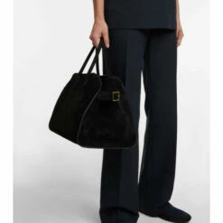 The Row Margaux 15 Suede Tote
