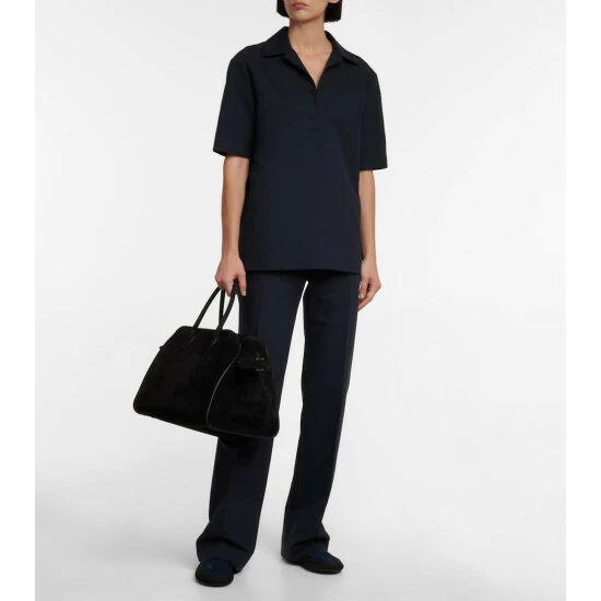 The Row Margaux 15 Suede Tote - Image 4