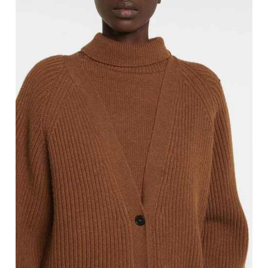 The Row Novara Wool And Cashmere Cardigan - Image 3