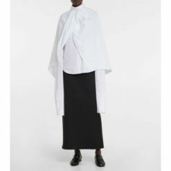 The Row Aleida Cotton Cape Shirt
