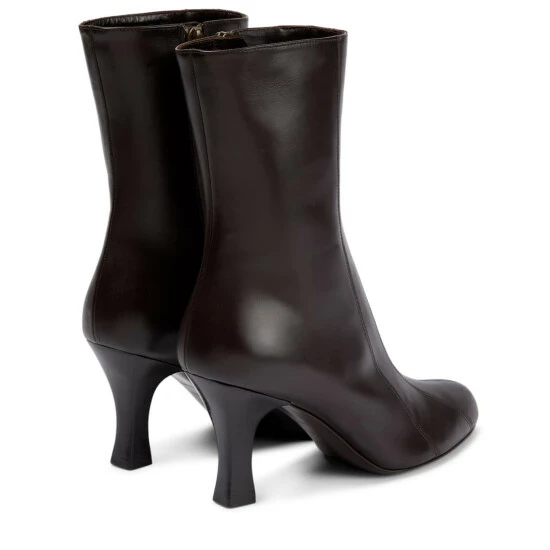 The Row Spencer Leather Ankle Boots - Image 2