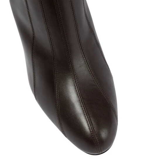 The Row Spencer Leather Ankle Boots - Image 5