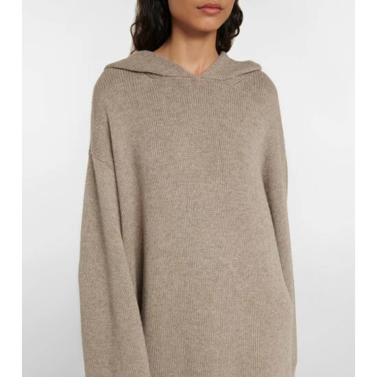 The Row Leva Cashmere Hooded Maxi Dress - Image 3