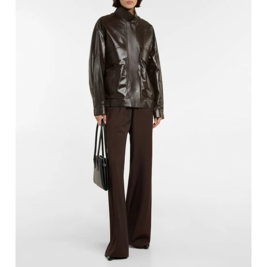 The Row Efren Leather Jacket