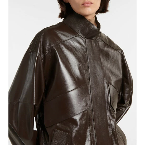 The Row Efren Leather Jacket - Image 3