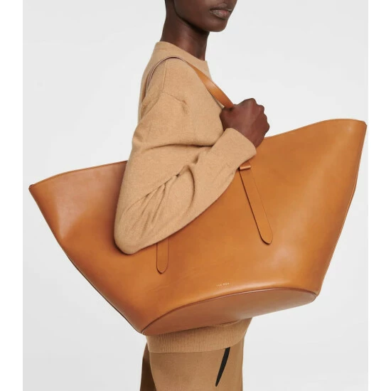 The Row Jasper Large Leather Tote Bag