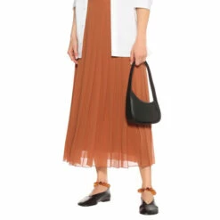 The Row Half Moon Leather Shoulder Bag