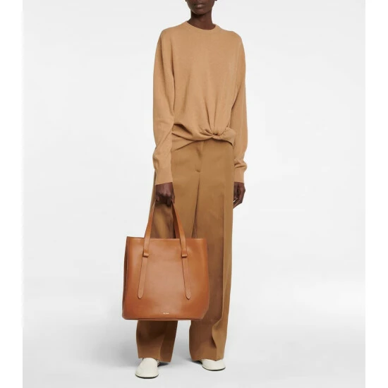 The Row Jasper Large Leather Tote Bag - Image 4