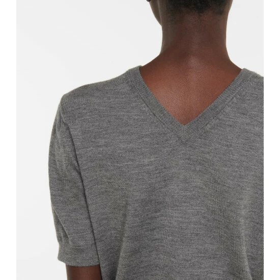 The Row Wool And Silk T-shirt - Image 4