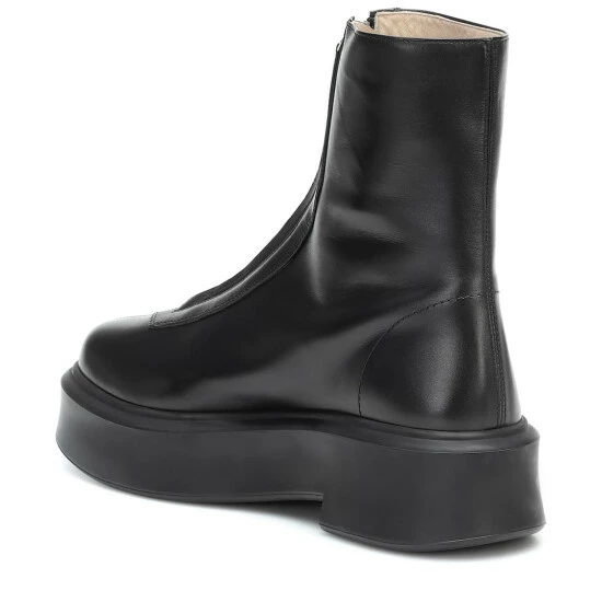 The Row Zipped 1 Leather Ankle Boots - Image 2