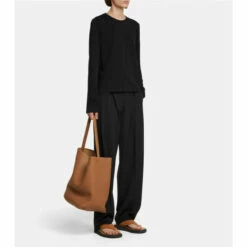 The Row Ginza Leather Platform Slides