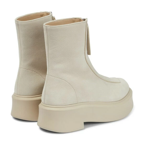 The Row Zipped 1 Leather Ankle Boots - Image 2