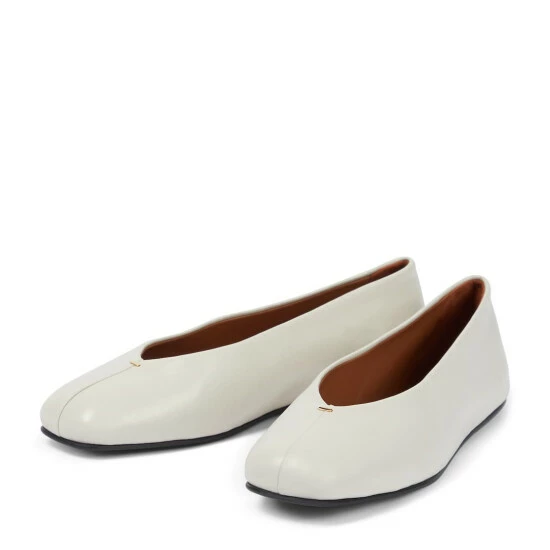 The Row Eva Leather Ballet Flats - Image 4