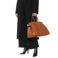 The Row Margaux 17 Leather Tote