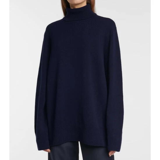 The Row Milina Turtleneck Wool And Cashmere Sweater - Image 3