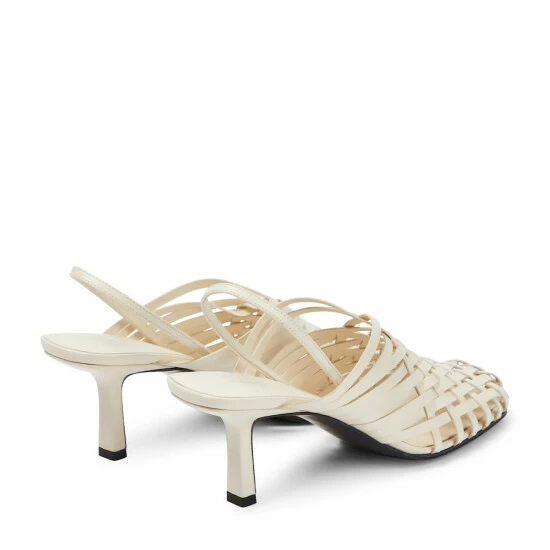 The Row Woven Leather Mule Sandals - Image 2