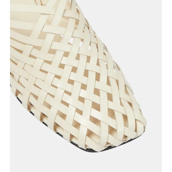 The Row Woven Leather Mule Sandals - Image 5