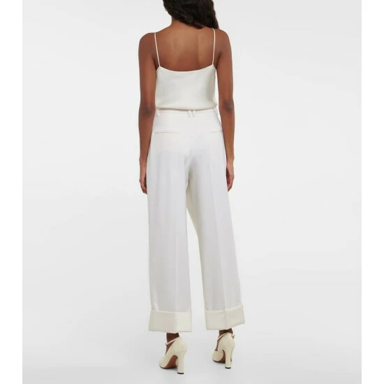 The Row Pleated Wide-leg Wool Pants - Image 2