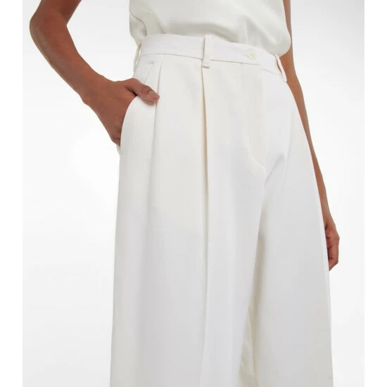 The Row Pleated Wide-leg Wool Pants - Image 3