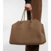 The Row Geo Margeaux Large Leather Tote Bag