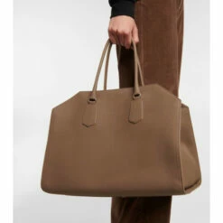 The Row Geo Margeaux Large Leather Tote Bag